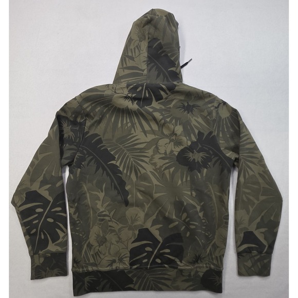 Polo Ralph Lauren Hoodie Mens M Green Camo Hawaiian Print Pullover LIMITED USE - Picture 8 of 9